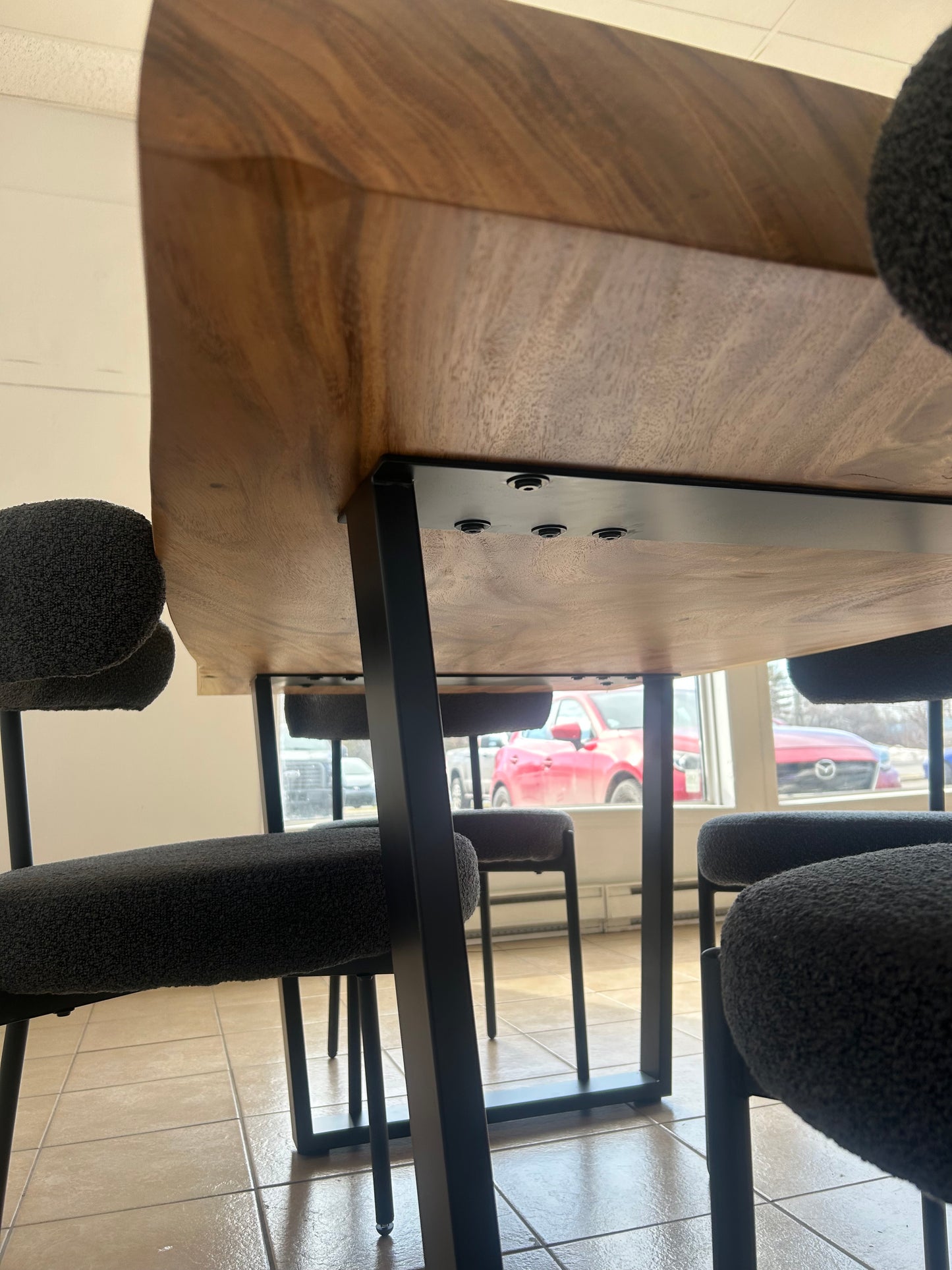 Table de Cuisine en Bois d’Acacia Pure de 63”