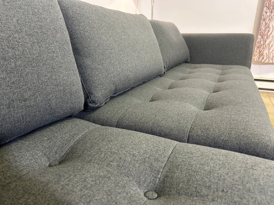 Janis divan sectionnel en tissu gris